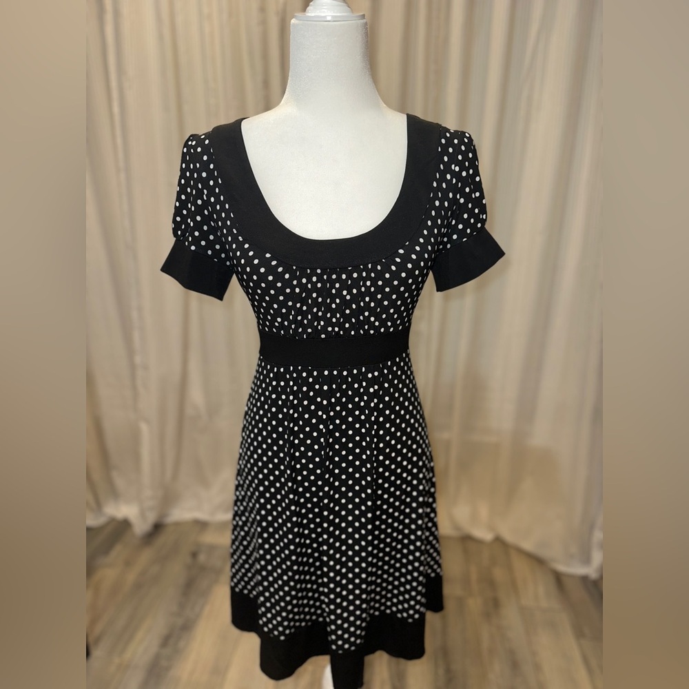 My Michelle Vintage 80’s Style Polka Dot Midi Dress Women’s Medium